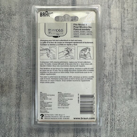 NEW Braun 4000 Series Flex Control Foil & Cutterblock Replacement NOS - Picture 2 of 3